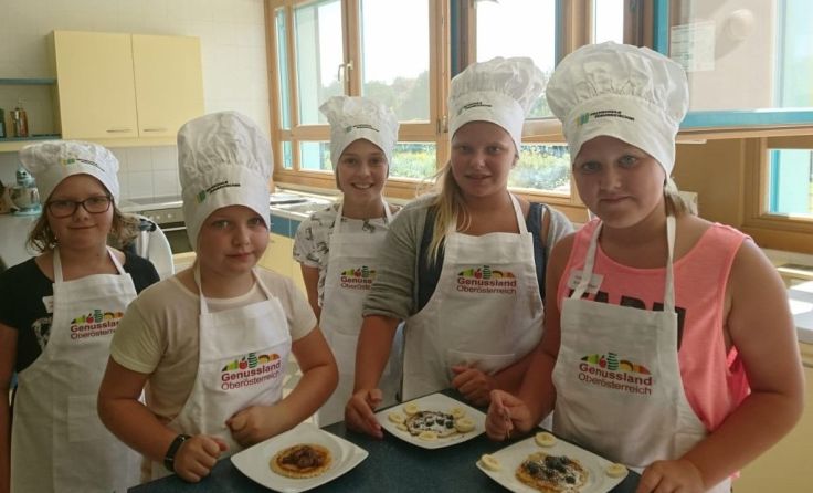 Die Kinder waren beim Genusscamp mit Spaß bei der Sache. Foto: FS Mauerkirchen