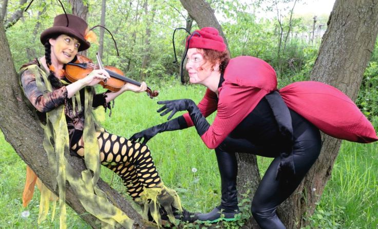 Das Theater Tip Tap präsentiert das Stück „Die Grille und die Ameise“. Foto: Stefan Reisinger