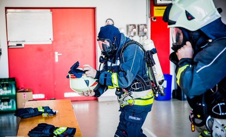 Insgesamt 129 Atemschutzträger stellten sich der Leistungsprüfung. Foto: Gerald Badegruber