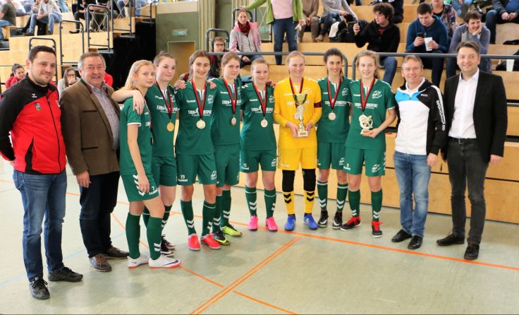 Die Siegermannschaft des Girlies-Cup 2019, der USC Eugendorf Foto: Streif