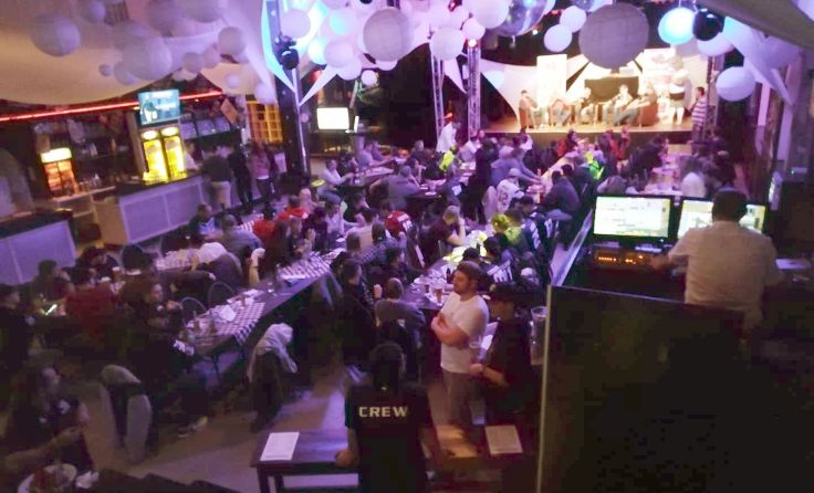 Im letzten Jahr fieberten rund 150 Football-Fans im Lokschuppen mit. Foto: Wildcats