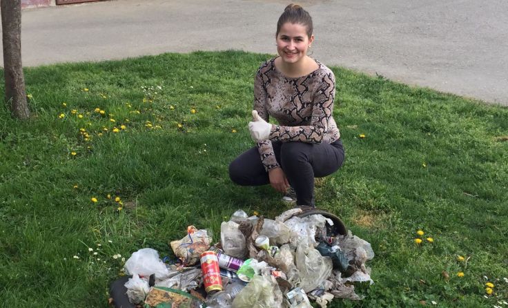 Im Bezirk sammelte beispielsweise die Landjugend Neukirchen fleißig Müll. Foto: Privat