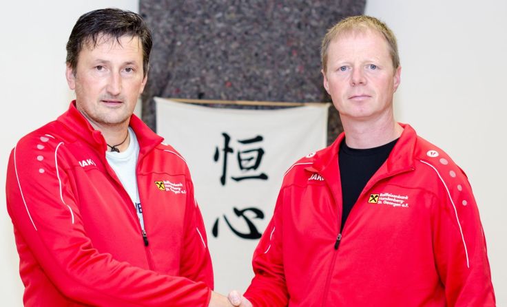 Hans Schnitzinger (l.) übernimmt den Posten des Obmanns von Robert Piereder. Foto: Privat