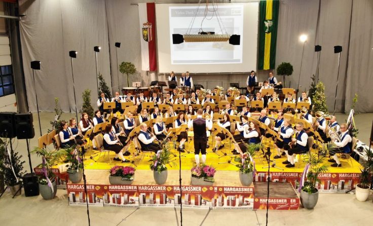 Das Konzert der Wenger Trachtenmusikkapelle findet in der Energy World statt. Foto: TMK Weng