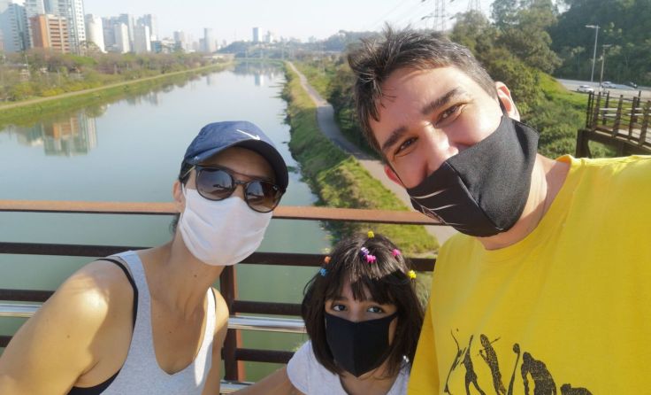 Stefan Nemetz lebt mit seiner kleinen Familie in der Millionenmetropole Sao Paulo. Foto: Privat