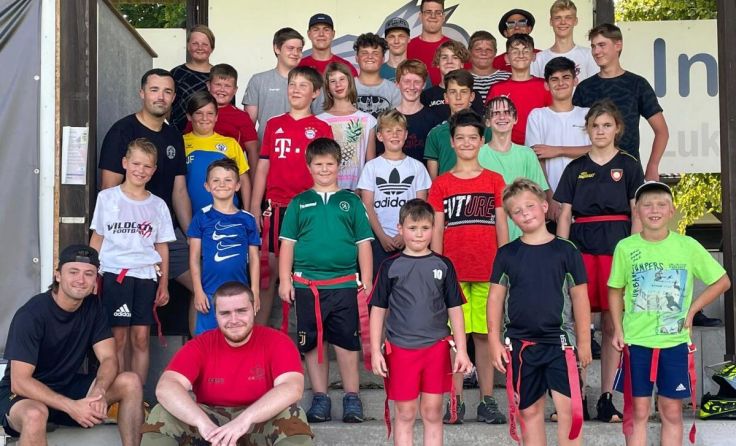 25 Kinder und Jugendliche schnupperten in die Welt des American Football hinein. (Foto: Wildcats)