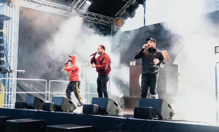 Unter anderem die Antilopen Gang trat in Burghausen auf. (Foto: Marina Zeiler)