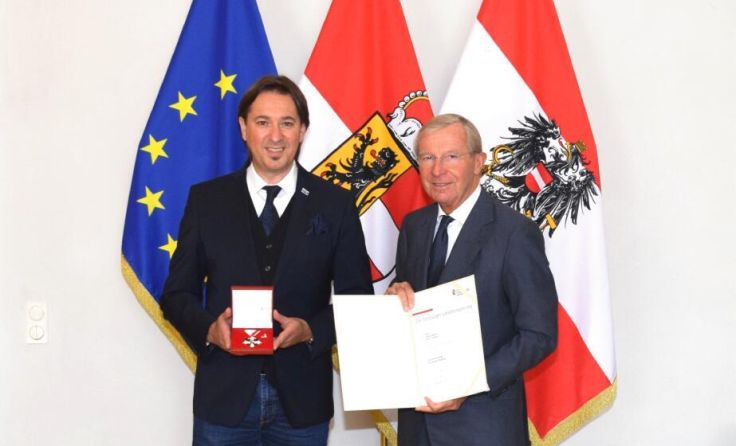 Zoran Sijakovic (l.) und Salzburgs Landeshauptmann Wilfried Haslauer (Foto: Privat)