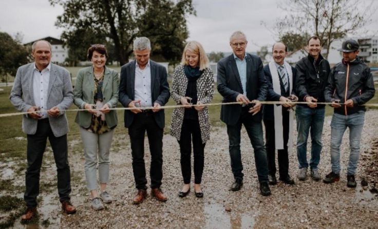 Der Radpark in St. Radegund wurde mit einem Festakt eröffnet. (Foto: Gemeinde St. Radegund)