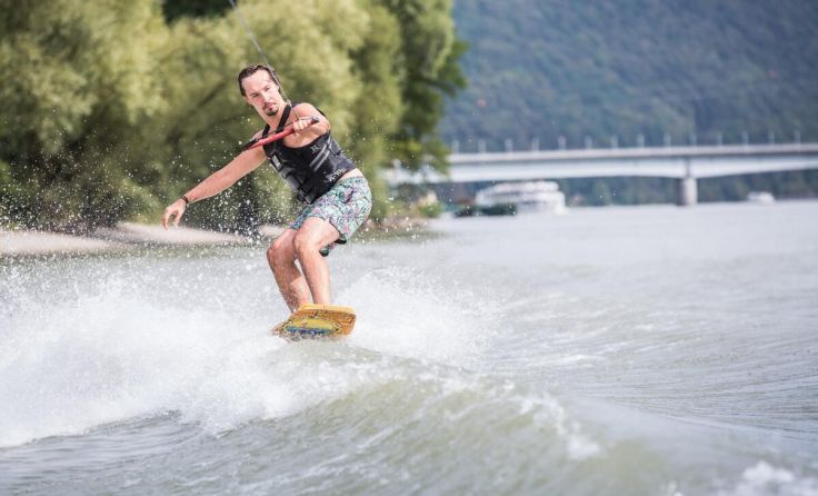 Die Wassersportler zeigen auf der Donau ihr Können. (Foto: WSV Niederranna)