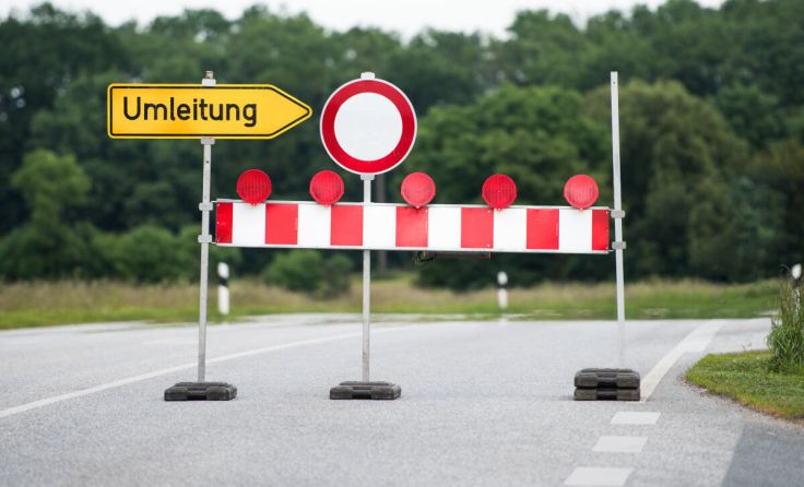 Für die Dauer der Sperre wird eine Umleitung eingerichtet. (Foto: benjaminnolte/stock.adobe.com)