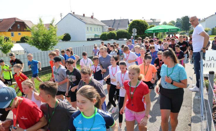Die Schüler waren mit Spaß bei der Sache. (Foto: MS Riedau)