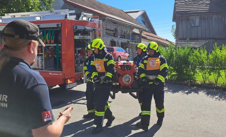 Die Kameraden mussten ihr Können unter Beweis stellen. (Foto: FF Eisenbirn)