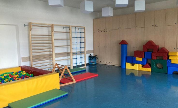 Der neue Bewegungsraum des Kindergartens (Foto: Marktgemeinde Engelhartszell)