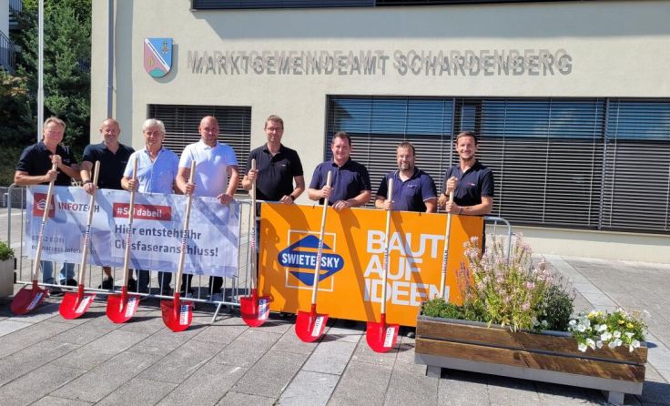 In Schardenberg haben künftig rund 650 Haushalte einen Glasfaseranschluss. (Foto: Infotech)