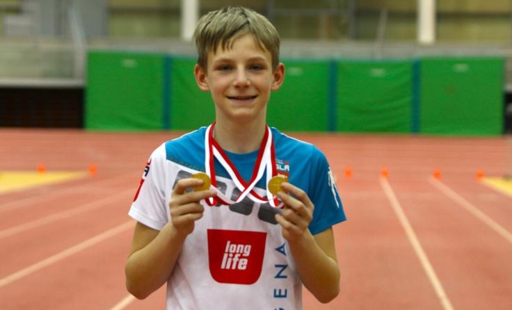 Niklas Angerer freut sich über seine zwei Goldmedaillen. (Foto: Klaus Angerer)