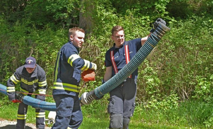 46 Teilnehmer absolvierten den Maschinistenlehrgang in Suben. (Foto: BFKDO Schärding)