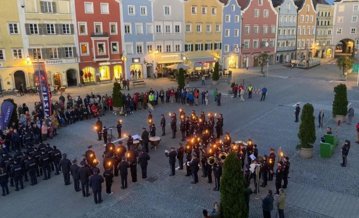 Die Polizeimusik Tirol gastiert am 5. Juni in Schärding. (Foto: BPK Schäding Kirchberger)