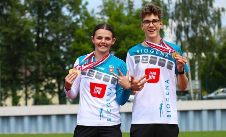 Marie Angerer und Simon Dopler erliefen sich je drei Goldmedaillen (Foto: IGLA long life)