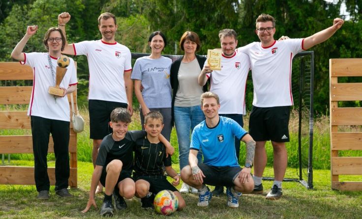 Das inklusive Fußballturnier sorgte bei allen Beteiligten wieder für gute Laune. (Foto: Caritas)