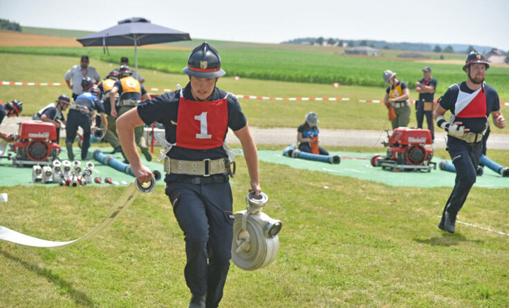 Die Aktiv- und Jugendgruppen zeigten tolle Leistungen. (Foto: BFKDO Schärding)
