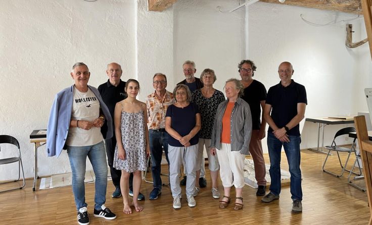 Schärdings Bürgermeister Günter Streicher (l.) besuchte die Seminargruppe. (Foto: Privat)