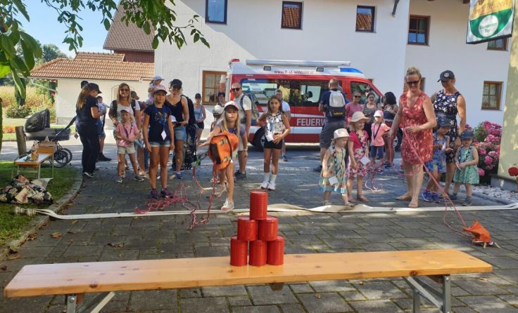 Bei den verschiedenen Stationen hatten die Kids jede Menge Spaß. (Foto: FF. St. Willibald)