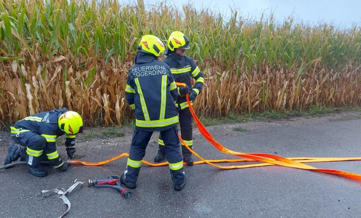 Bei der Übung arbeiteten 140 Einsatzkräfte zusammen. (Foto: FF Maasbach)