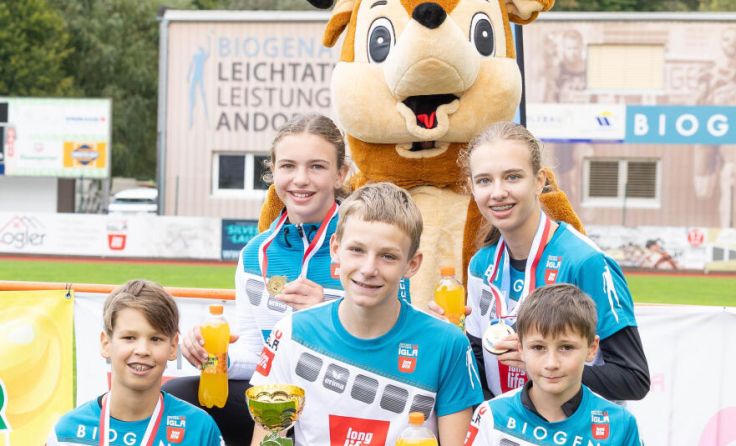 Die Andorfer Nachwuchsathleten freuten sich über tolle Ergebnisse. (Foto: Andexlinger)