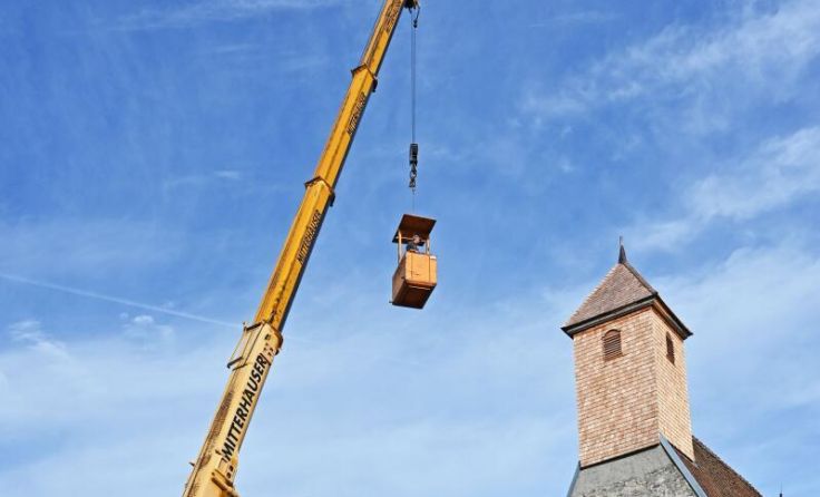 Der Kirchturm der Filialkirche konnte von Grund auf saniert werden. (Foto: Gemeinde Zell)