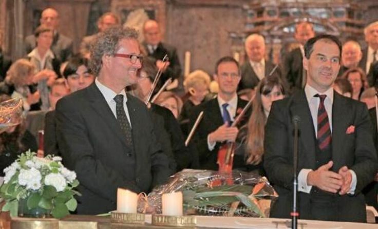 Die beiden Chorleiter Franz Rathwallner (l.) und Basil Coleman (Foto: Privat)