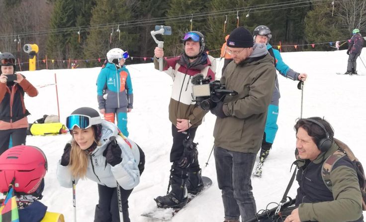 Ein TV-Team begleitete den Skikurs am Hochficht (Foto: Skiclub Rainbach)