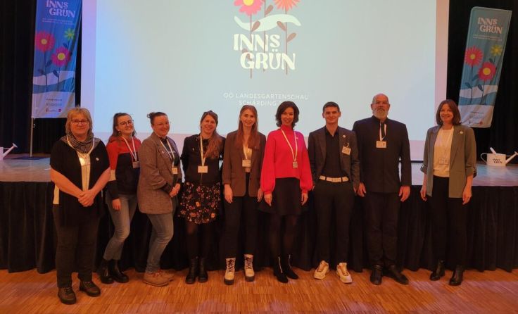 Das Gartenschau-Team freute sich über das rege Interesse beim Infotreffen. (Foto: LGS Schärding)