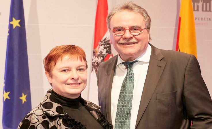 Bettina Lancaster, Ewald Lindinger (v.l.) Foto: Thomas Topf