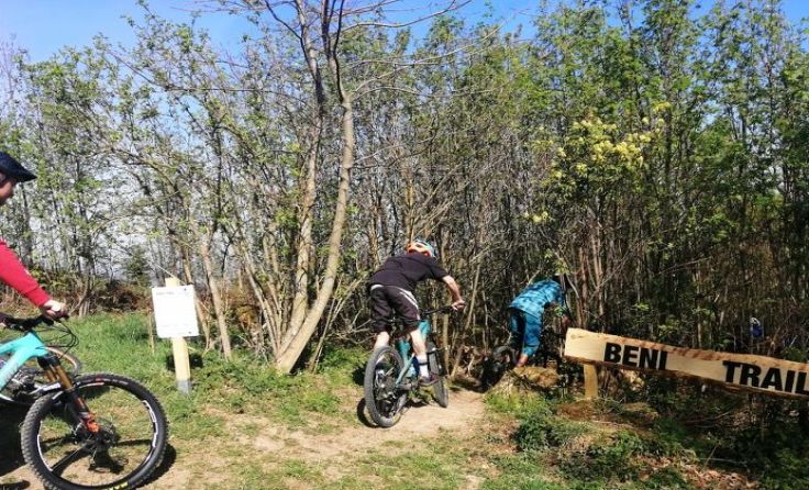 Die ersten Biker genießen die Fahrten am neuen Abschnitt. Foto: Bikesports RC Kremstal
