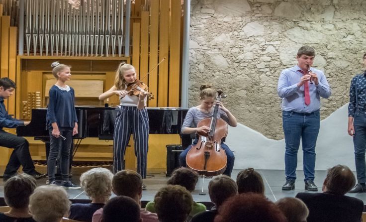 Das Vokalensemble „Cappella originella“ erspielte sich einen ersten Preis. Foto: Jack Haijes