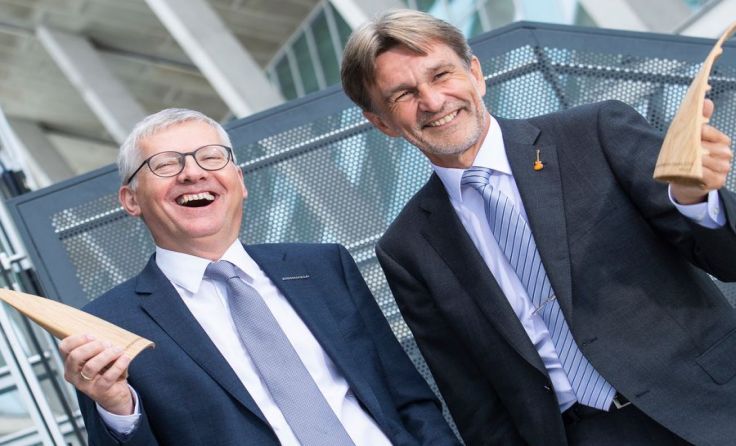 Manfred Hackl (l.) und Klaus Feichtinger wurden geehrt. Foto: Tom Maurer Photography
