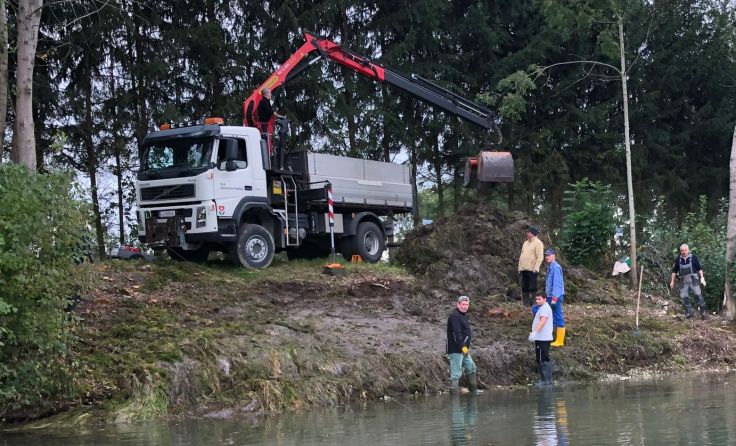 Der Puckinger See wurde von den Mitgliedern des Vereins gereinigt. Foto: Altof