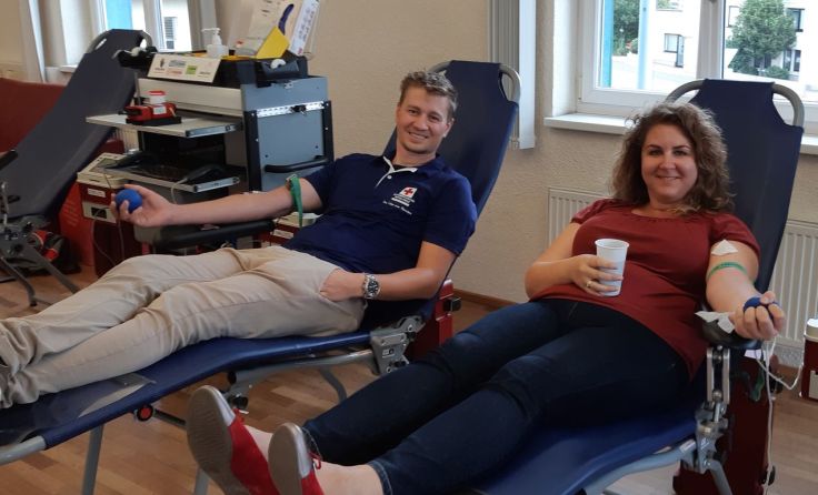 Leben retten durch Blutspenden ist auch in diesen Zeiten unerlässlich. Foto: RK Eferding/Haupt