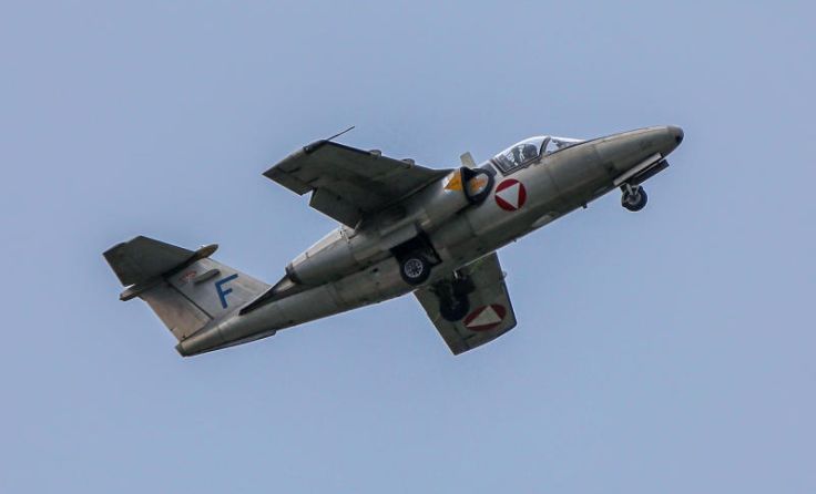 Saab 105: Der 50 Jahre alte Flieger hat bald ausgedient. (Foto: Weihbold)