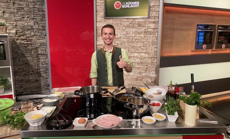 Stefan Binder genoss die Zeit im Hamburger Studio sichtlich. (Foto: privat)
