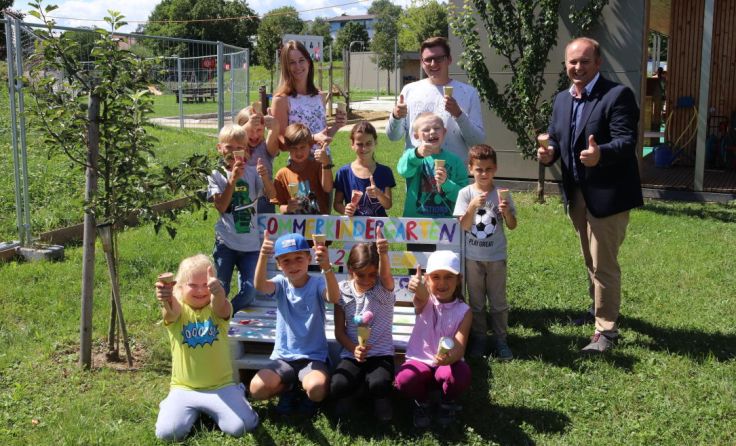 Der Sommerkindergarten macht den Kindern ganz offensichtlich großen Spaß. (Foto: Gemeinde Kematen)