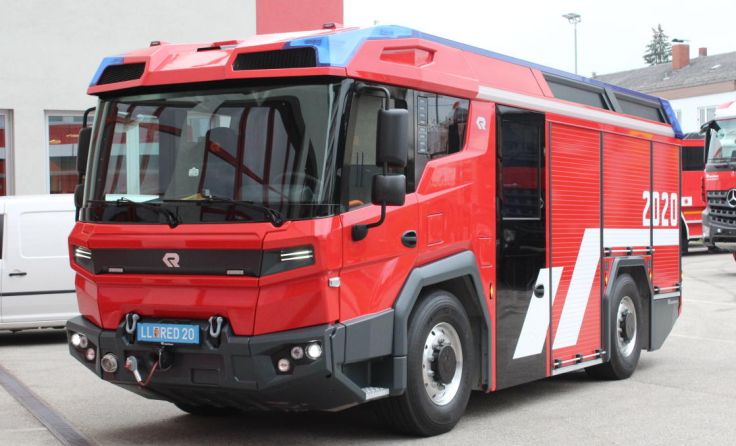 Der neue Revolutionary Technology (RT) aus dem Hause Rosenbauer. (Foto: Ramaseder)