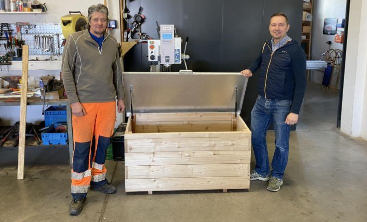 Bauhofleiter Gerhard Prieglinger und Spielplatzreferent Markus Hofko (v.l.) (Foto: Team Hofko)