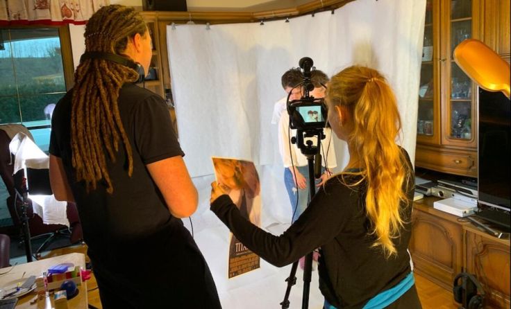 Am Set von „Liebe ist kein Spielfilm“ von Sabine Wimmer (Foto: Wimmer)