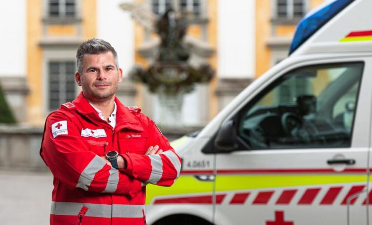 Rettungssanitäter Christian Winkler vom Roten Kreuz St. Florian (Foto: Fotografie Resch Herbert)