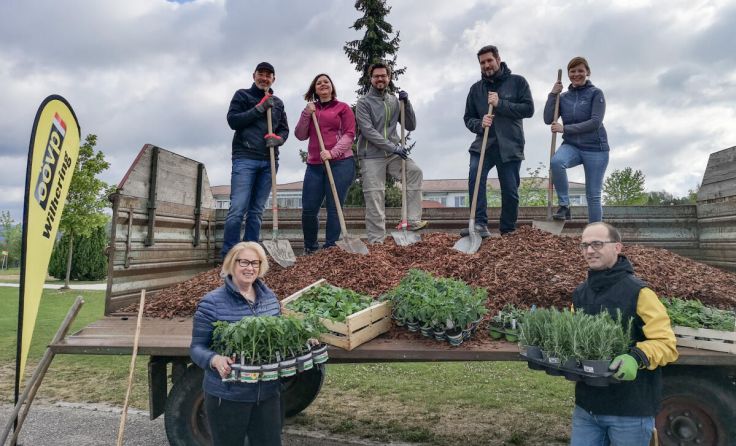 Die ÖVP Wilhering stellt Rindenmulch gratis zur Verfügung. (Foto: ÖVP Wilhering)