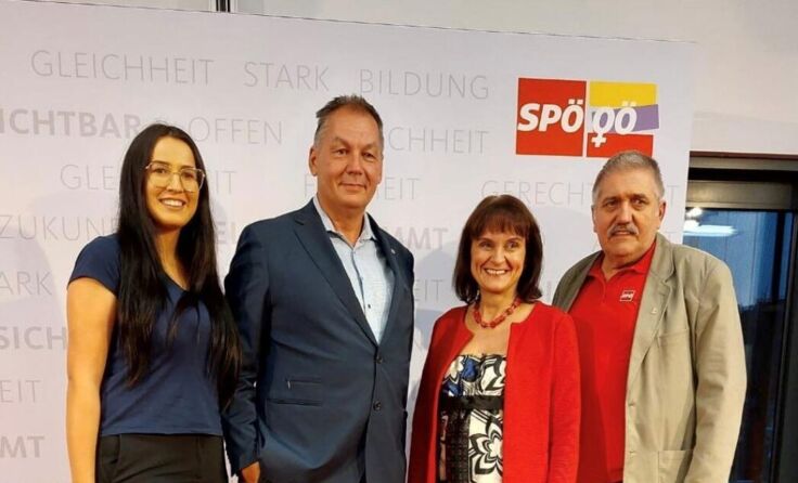 StR Ajdina Jaksic, Thomas Unger, Renate Heitz und Ernst Promberger (v.l.) (Foto: SPÖ Ansfelden)