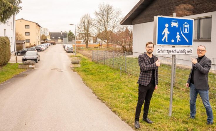 Markus Langthaler und Kurt Diesenreither sorgen sich um die Verkehrssicherheit (Foto: Karl Möstl)
