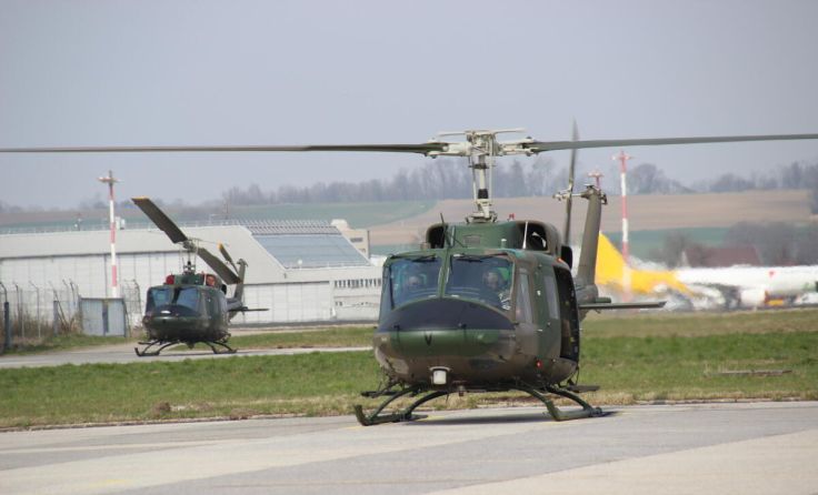 Auch am Fliegerhorst Vogler herrscht zu Übungszeiten reger Flugbetrieb. (Foto: Tips/Ramaseder)
